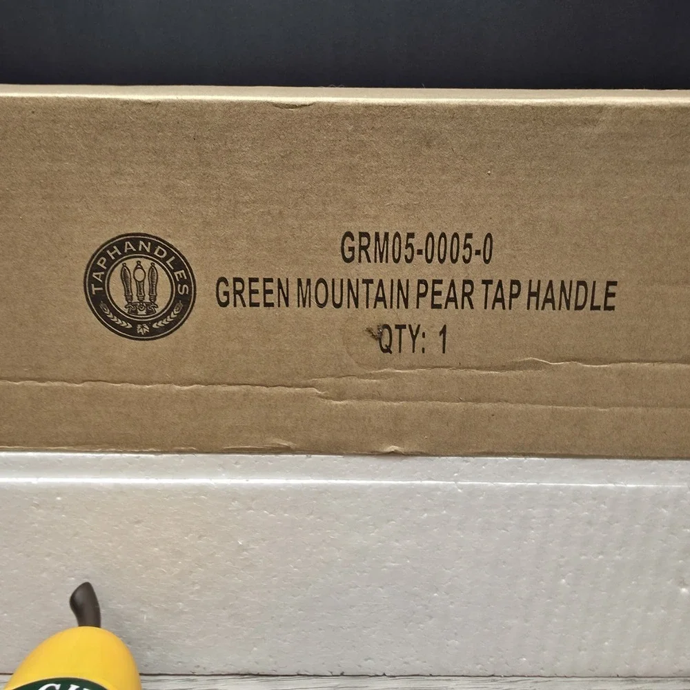Green Mountain Woodchuck Hard Cider Pear Beer Tap Handle - New In Box